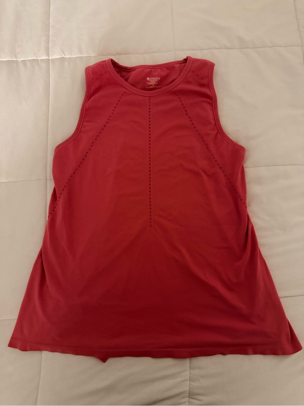 Athleta Pink Perforated Active Tank